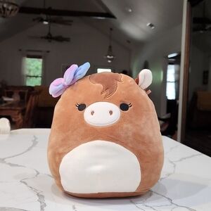 SQUISHMALLOW TOMAR The Brown Horse 7.5” Plush Rare 2021 Rainbow Kellytoy 8”
